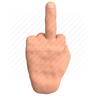 hand, finger, gesture, middle finger, rude, offensive